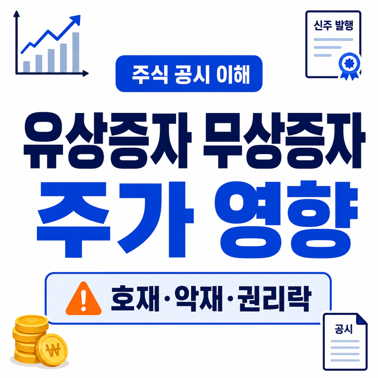 유상증자 무상증자 뜻｜주가에 미치는 영향과 호재·악재 판단법