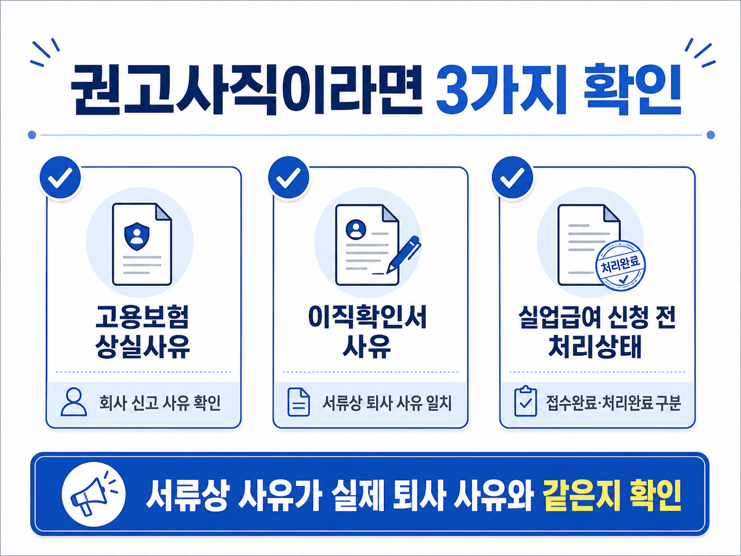 권고사직 퇴사 시 고용보험 상실신고와 이직확인서, 권고사직 증빙자료 확인 체크리스트