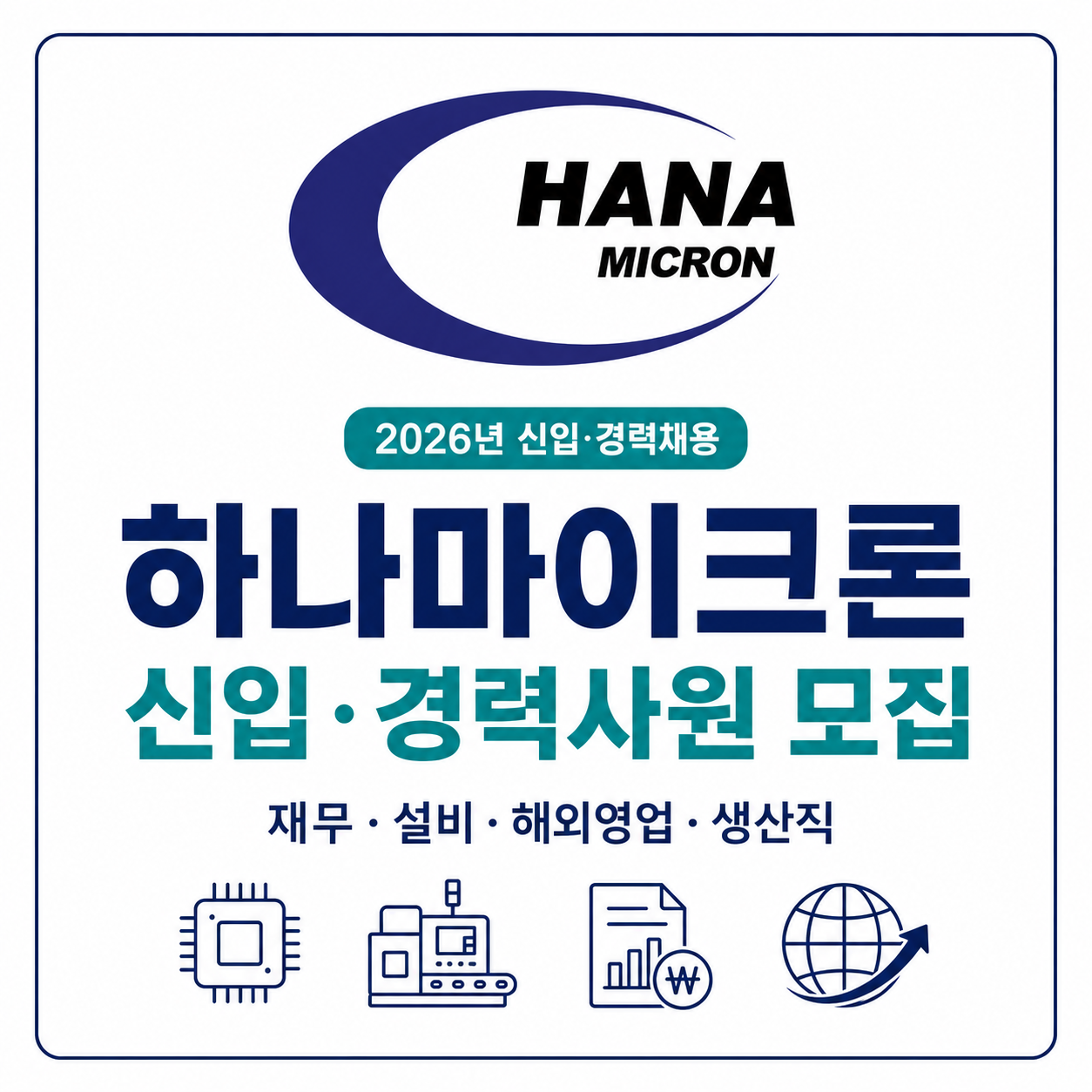 하나마이크론 채용